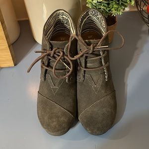 Toms Wedge Ankle Boots
